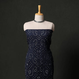 Kutch tie-dye satin cotton bandhani 3pc unstitched dress