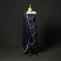 Kutch tie-dye satin cotton bandhani 3pc unstitched dress