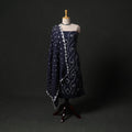 Kutch tie-dye satin cotton bandhani 3pc unstitched dress