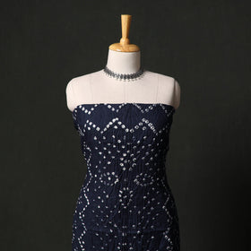 Kutch tie-dye satin cotton bandhani 3pc unstitched dress