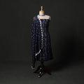 Kutch tie-dye satin cotton bandhani 3pc unstitched dress