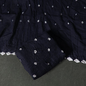 Kutch tie-dye satin cotton bandhani 3pc unstitched dress
