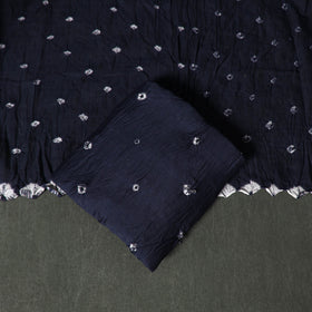 Kutch tie-dye satin cotton bandhani 3pc unstitched dress