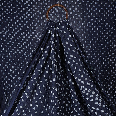 Blue - kutch tie-dye soft cotton bandhani fabric 27