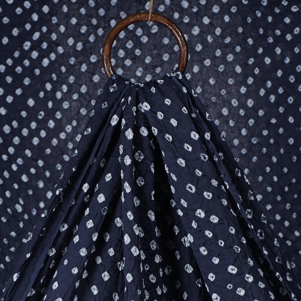 Blue - kutch tie-dye soft cotton bandhani fabric 27