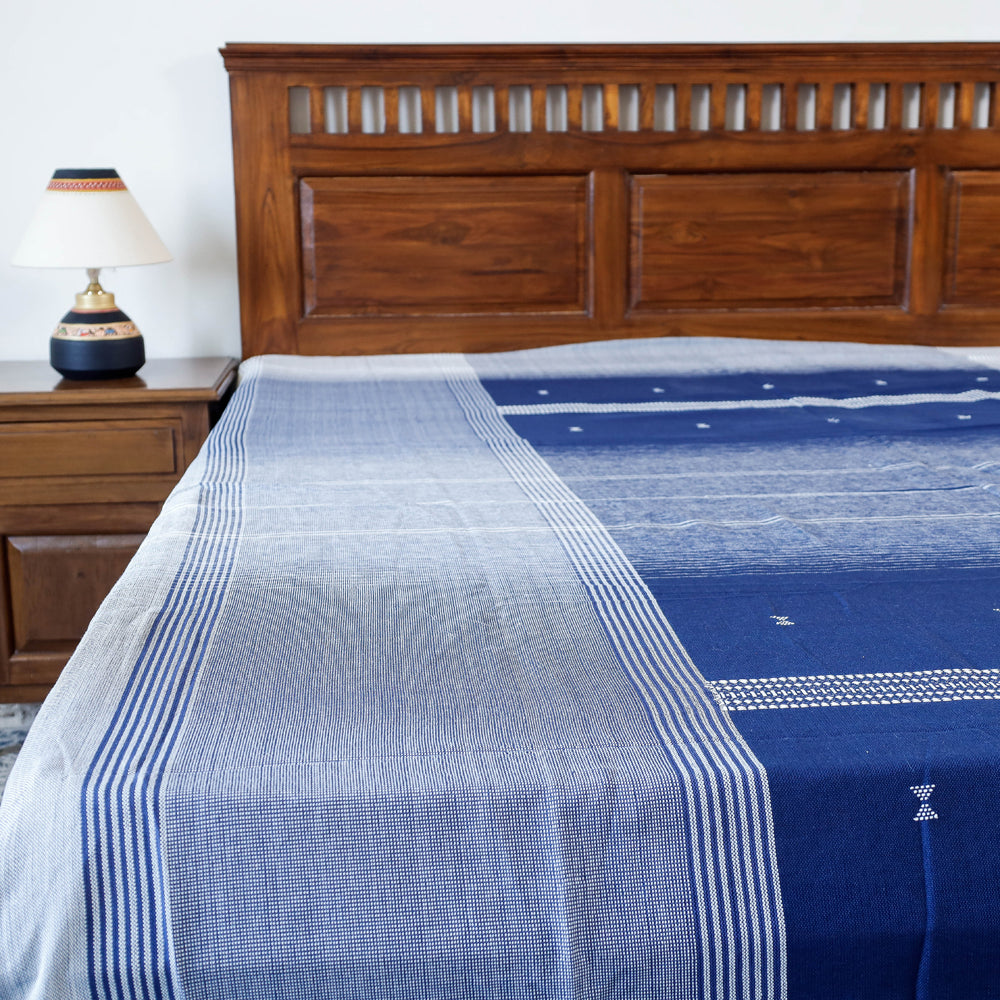 Buy Kutch Weave Pure Hand loom Cotton Bed cover (90 x 108 in) Online at iTokri.com