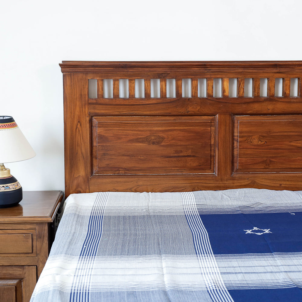  Kutch Weave Pure Hand loom Cotton Bed cover (90 x 108 in) 