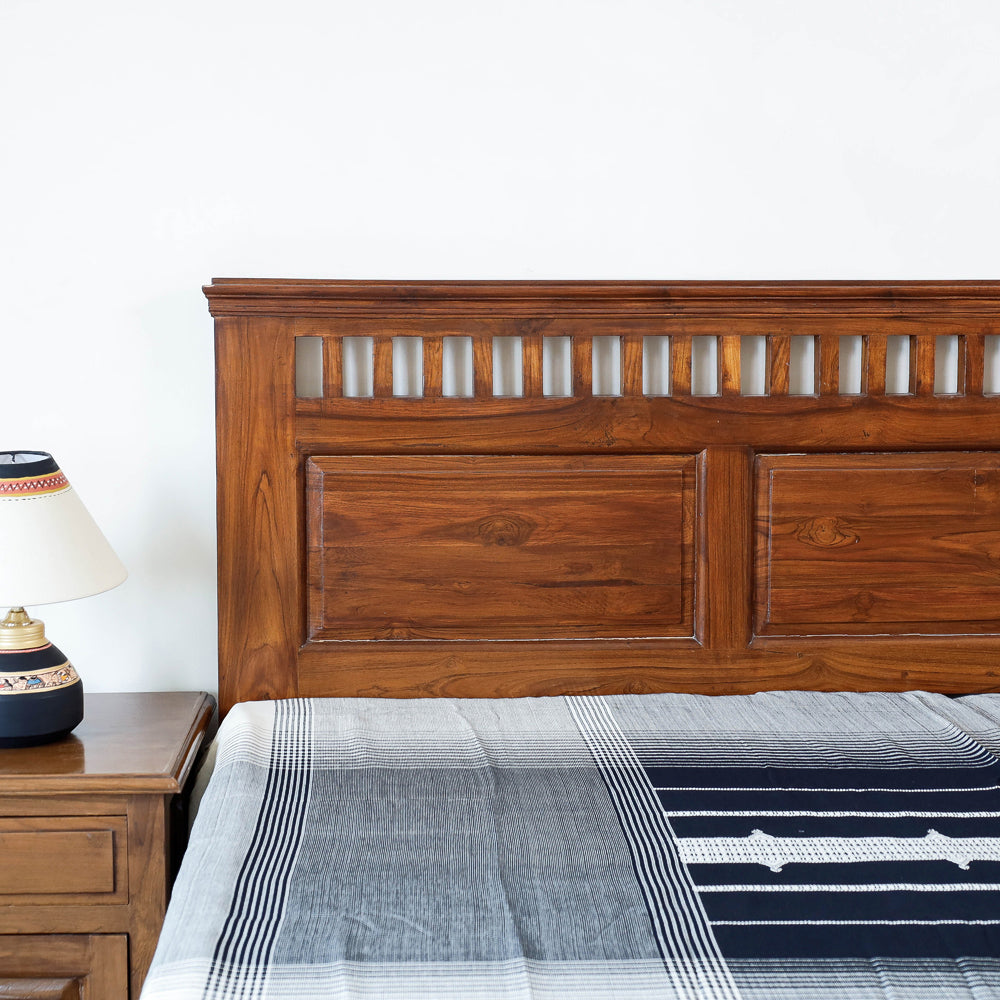  Kutch Weave Pure Hand loom Cotton Bed cover (90 x 108 in) 