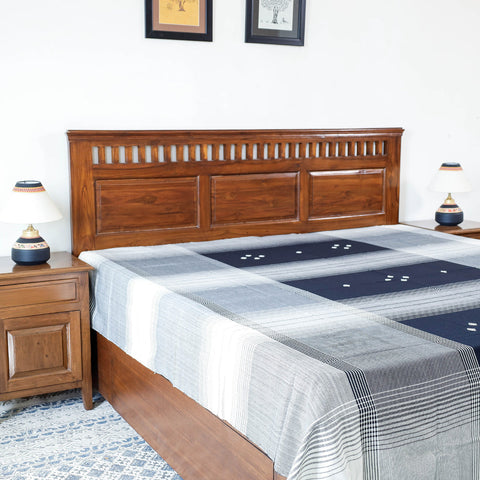  Kutch Weave Pure Hand loom Cotton Bed cover (90 x 108 in) Online at iTokri.com