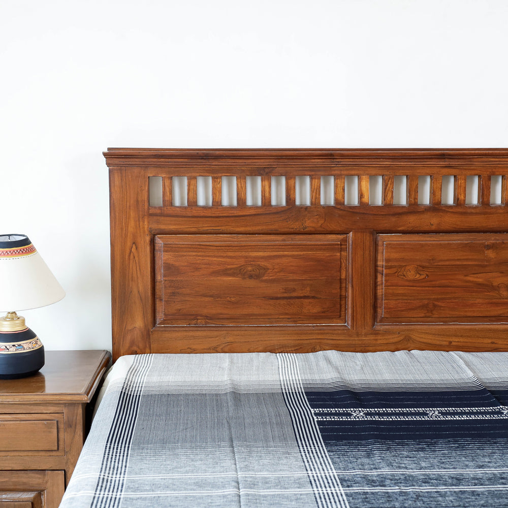  Kutch Weave Pure Hand loom Cotton Bed cover (90 x 108 in) 