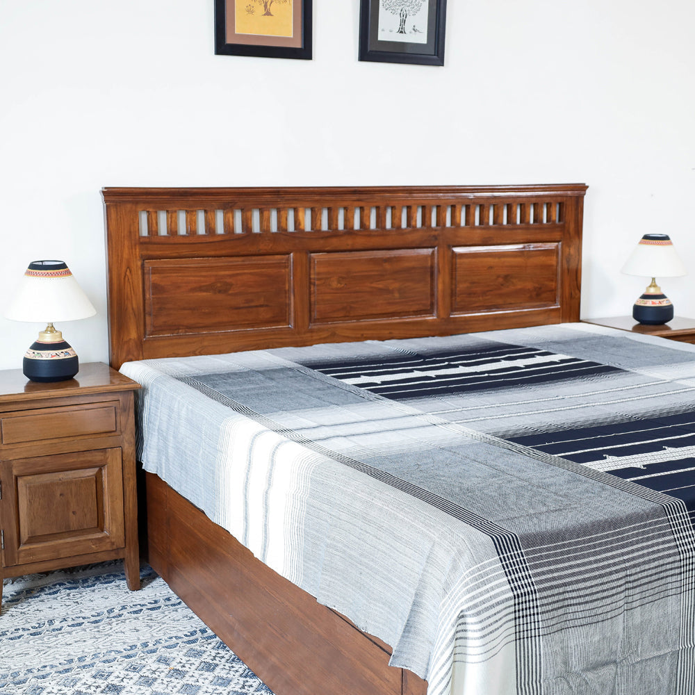  Kutch Weave Pure Hand loom Cotton Bed cover (90 x 108 in) 