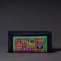 Blue Kutchi Embroidery Mirror Work Clutch