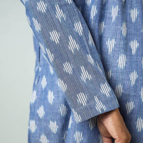 Lavender - pochampally ikat weave cotton men’s short kurta