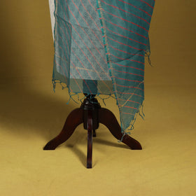 Blue - tie-dye kota doria cotton leheriya dupatta 02