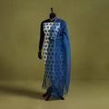 Blue - tie-dye kota doria cotton leheriya dupatta 05