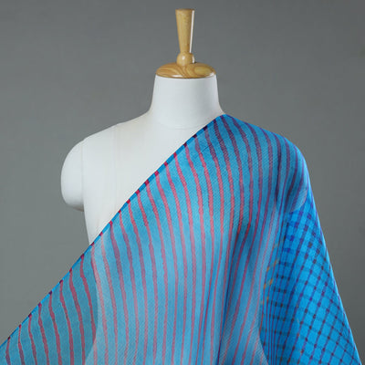 Buy Leheriya Tie-Dye Kota Doria Silk Fabric 70 Online at iTokri.com