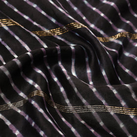 Blue - leheriya tie-dye mothra chanderi silk handloom stole