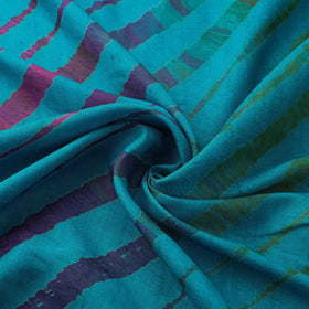  Leheriya Tie-Dye Tussar Silk Handloom Fabric 48 