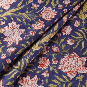Buy Sanganeri Block Print Fabric - Floral Rajasthani