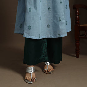 A-line cotton hand embroidered jacquard kurta for women 23