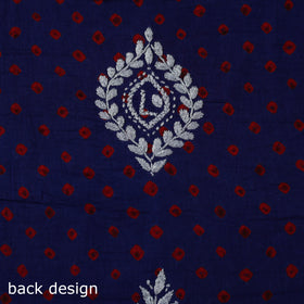 Lucknowi chikankari work bandhani unstitched kurta material