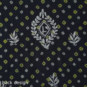 Lucknowi chikankari work bandhani unstitched kurta material