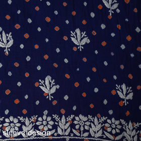 Lucknowi chikankari work bandhani unstitched kurta material