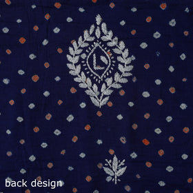 Lucknowi chikankari work bandhani unstitched kurta material