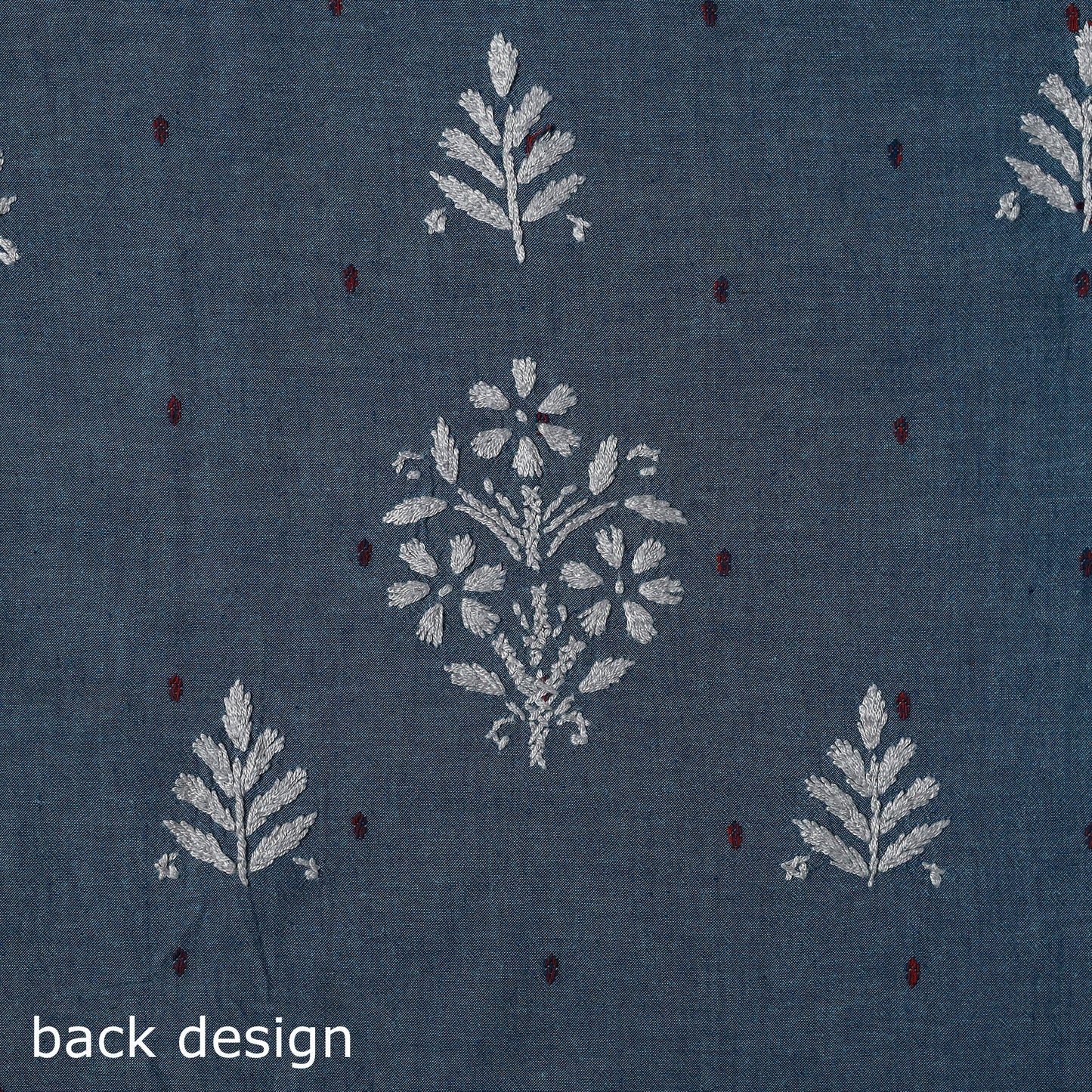 Black - lucknowi chikankari work jacquard unstitched kurta