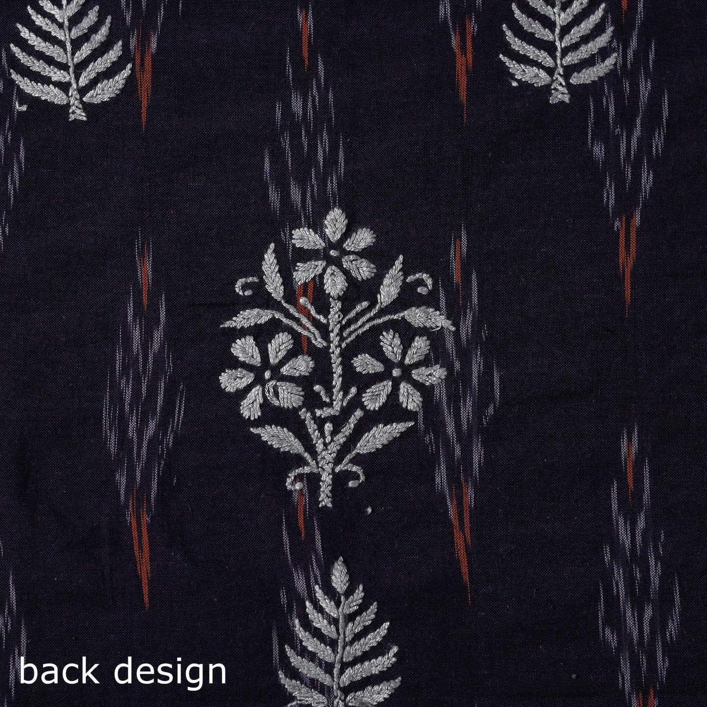 Lucknowi chikankari work pochampally ikat unstitched kurta