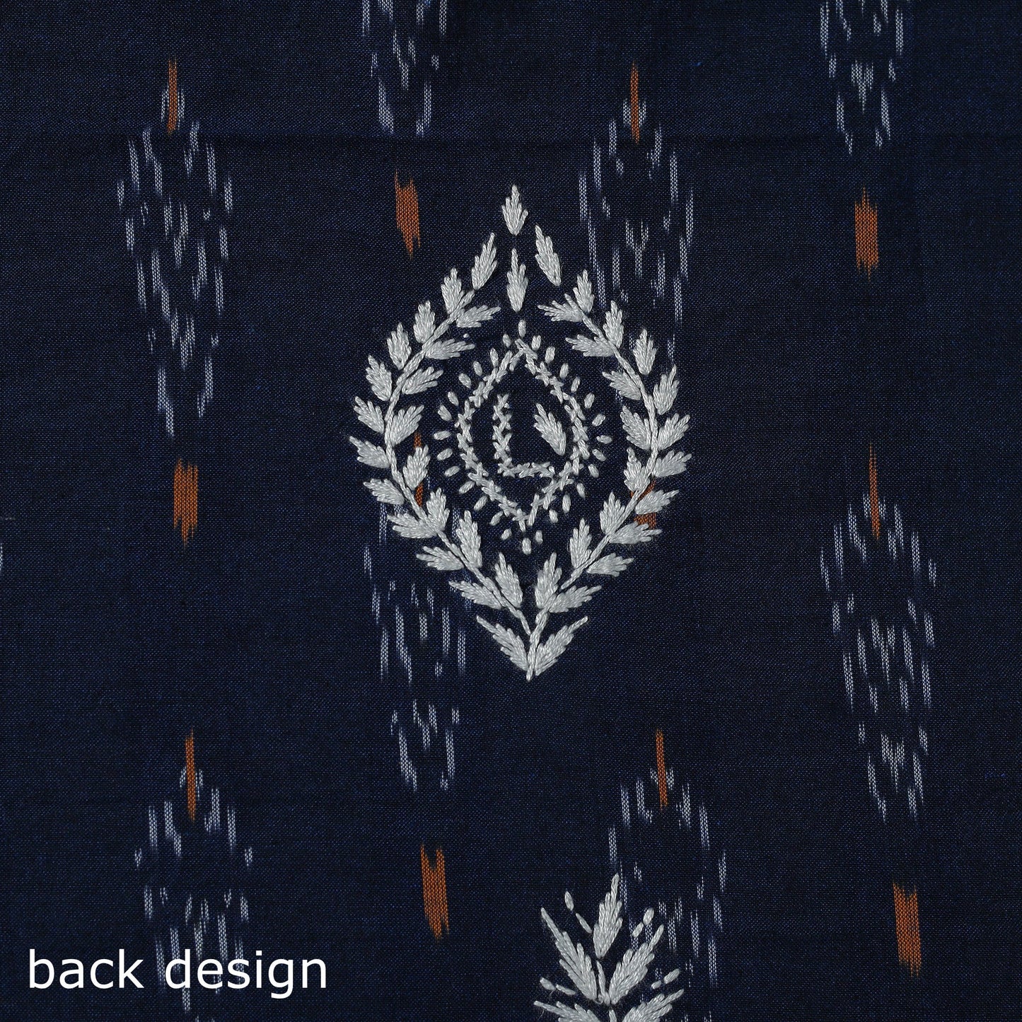 Lucknowi chikankari work pochampally ikat unstitched kurta