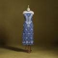 Lucknowi chikankari work pochampally ikat unstitched kurta