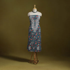 Lucknowi chikankari work sanganeri unstitched kurta