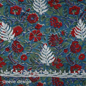 Lucknowi chikankari work sanganeri unstitched kurta