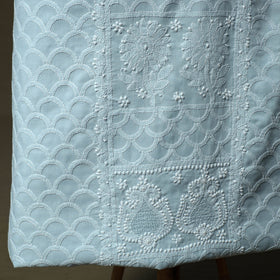 Lucknowi hand embroidered cotton chikankari 3pc unstitched