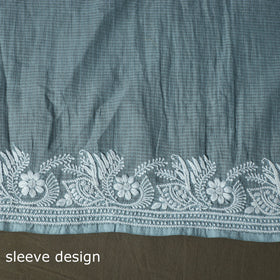 Lucknowi hand embroidered kota doria cotton chikankari 2pc