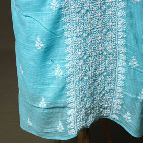 Lucknowi hand embroidered kota doria cotton chikankari 2pc