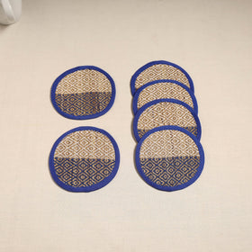 Madur grass round coaster of midnapore (set 6) 04