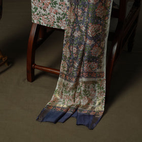 Maheshwari silk hand block sanganeri print 3pc unstitched