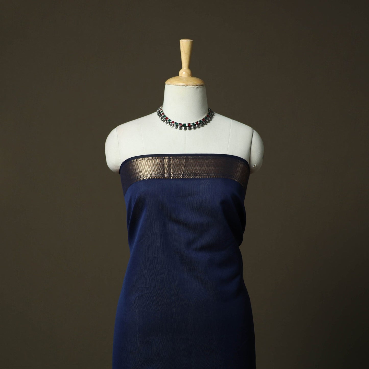 Maheshwari silk handloom 2pc unstitched dress material