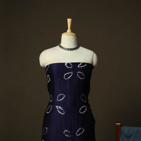 Maheshwari silk shibori tie-dye 3pc unstitched dress