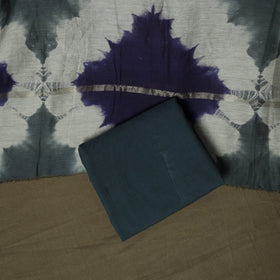 Maheshwari silk shibori tie-dye 3pc unstitched dress