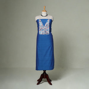 Mangalagiri handloom cotton patchwork unstitched kurta