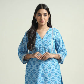Mangalagiri Kurta with Palazzo & Dupatta Set