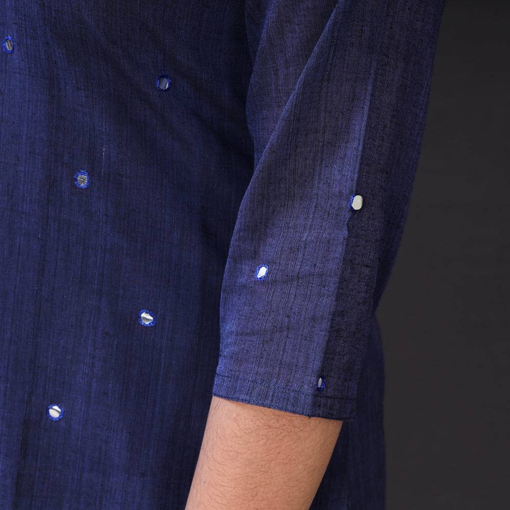 Buy iTokri Casuals - Mangalagiri Pure Handloom Cotton Embroidered Long Kurta Online at iTokri.com