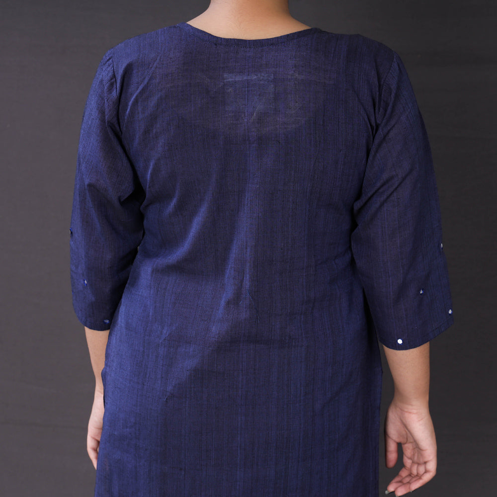 Buy iTokri Casuals - Mangalagiri Pure Handloom Cotton Embroidered Long Kurta Online at iTokri.com