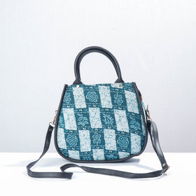 Blue Marudhara Printed Cotton Hand Bag