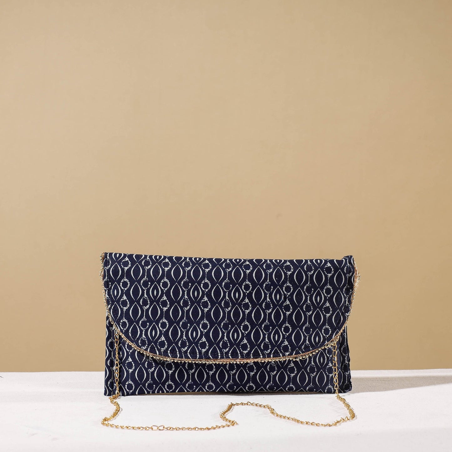 Blue Marudhara Printed Sling Clutch Wallet