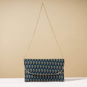Blue Marudhara Printed Sling Clutch Wallet
