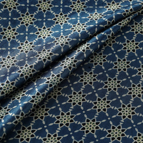 Mashru silk natural dyed fabric 03 - handcrafted